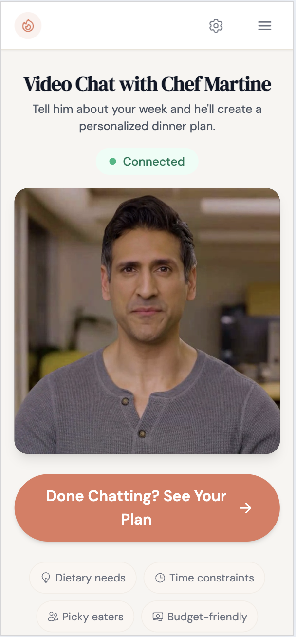 Video Chat with Chef Martine